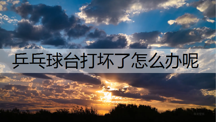 乒乓球台打坏了怎么办呢